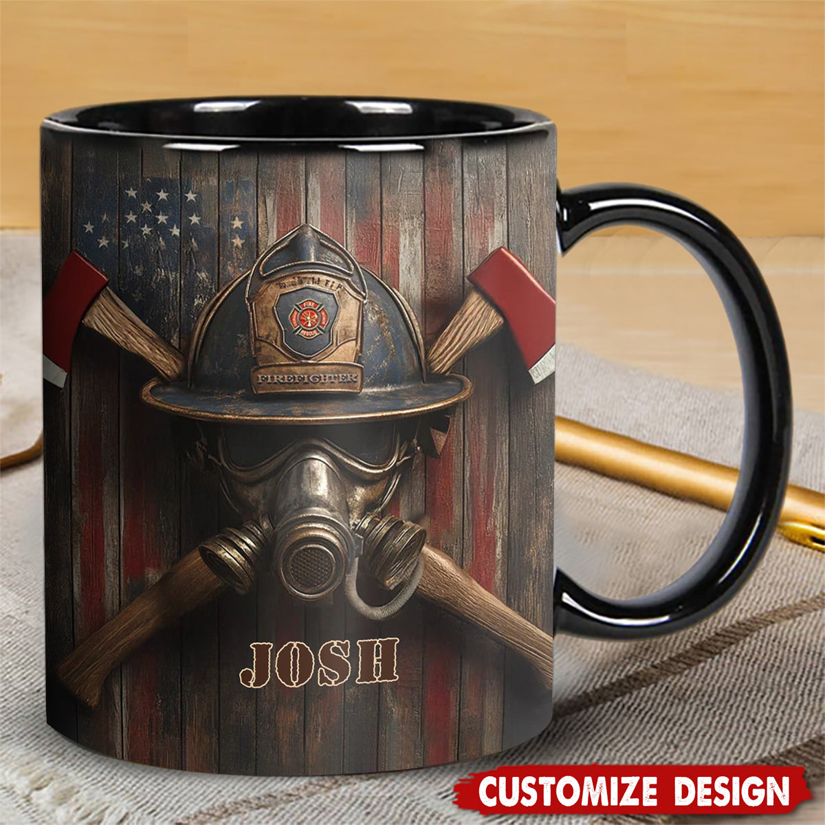 Firefighter's Honor Emblem-Personalized Coffee Mug