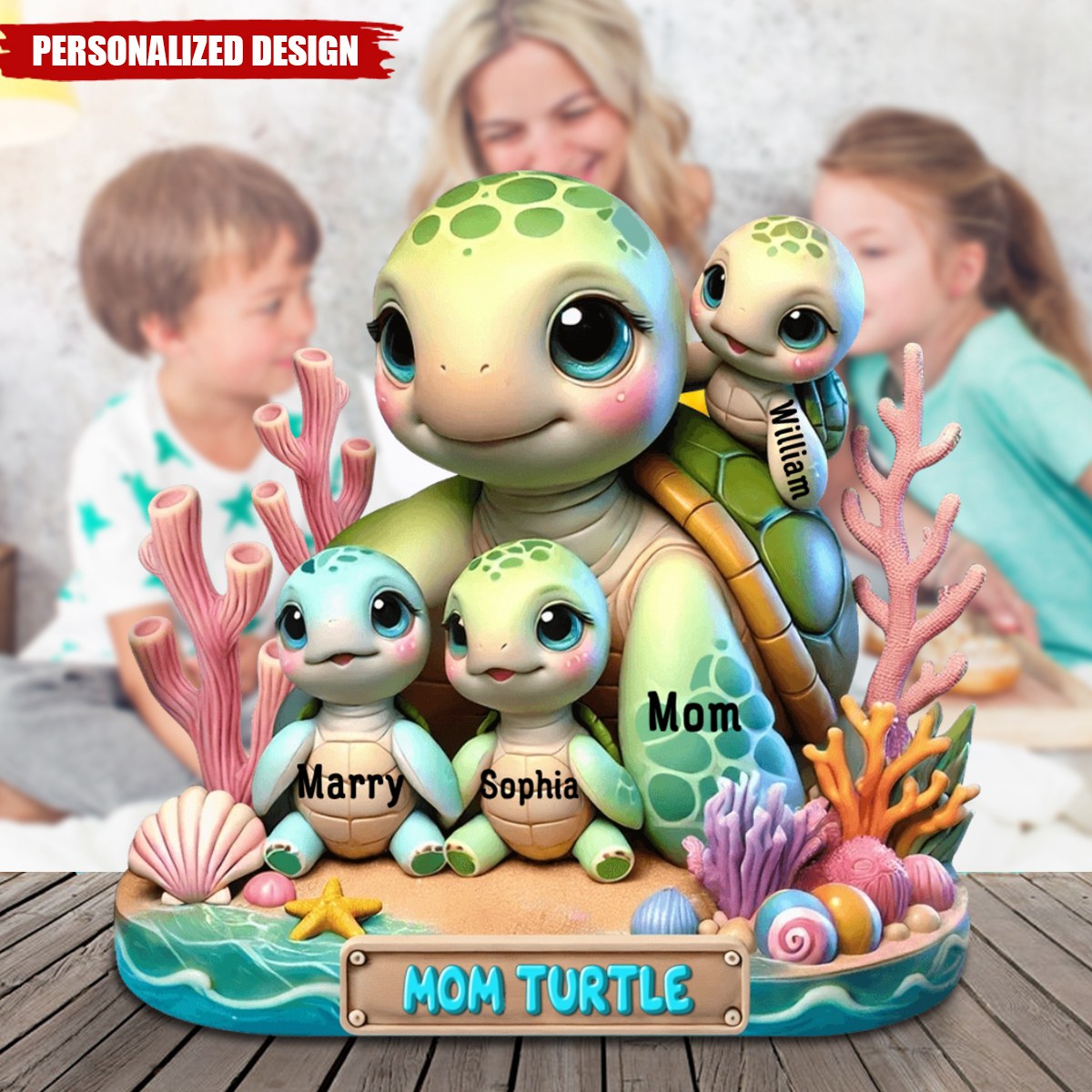 Awesome Mom-Personalized Plaque-Gift For Mom