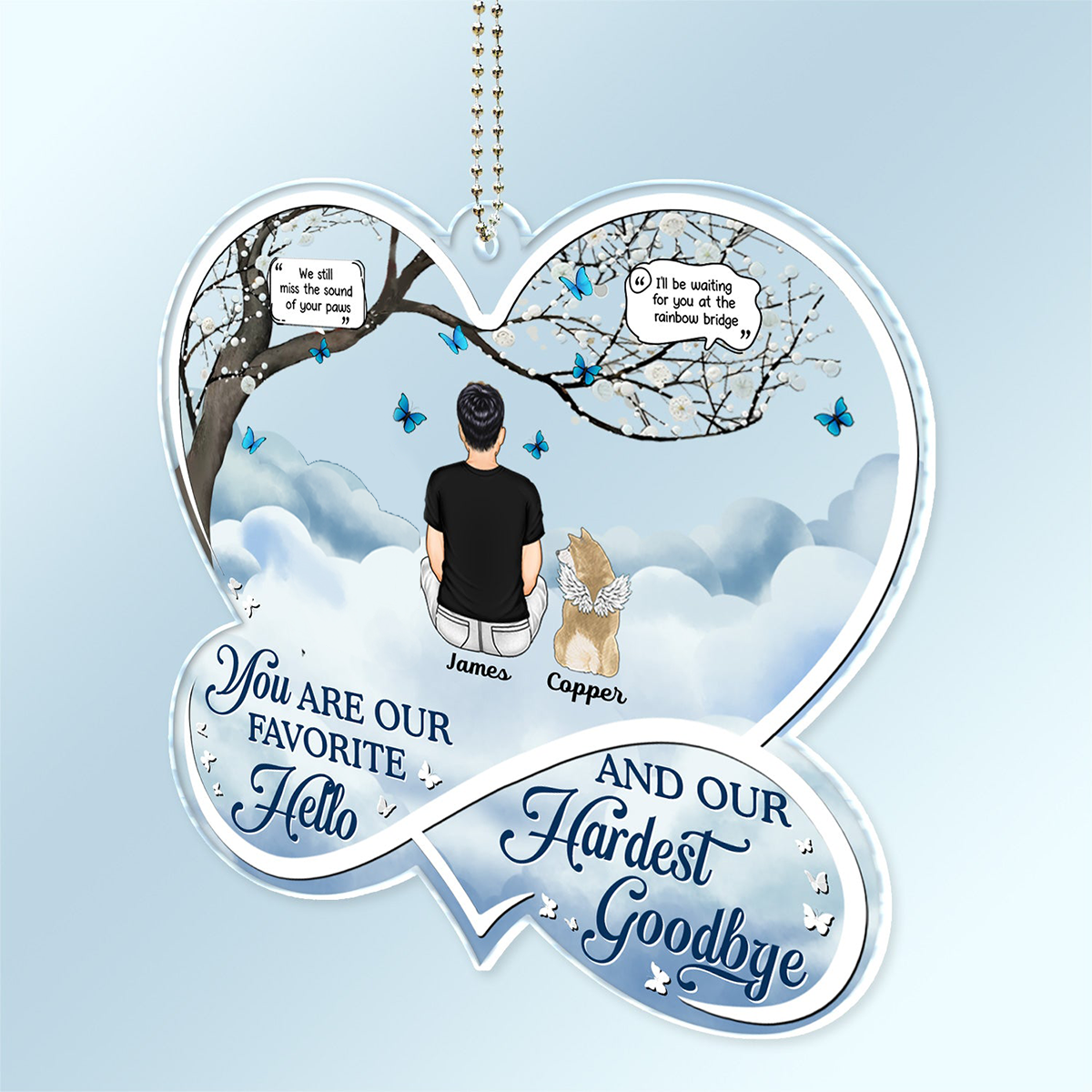 If Love Could Have Saved You - Memorial Gift For Pet Lovers, Dog Mom, Dog Dad - Personalized Acrylic Car Hanger Ornament