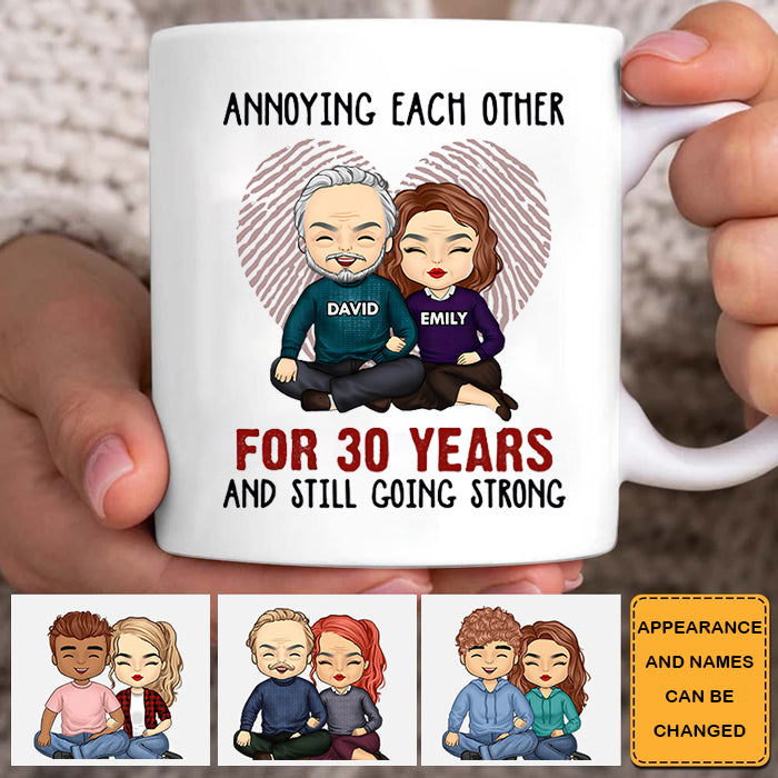 Annoying Each Other For Many Years Still Going StrongAnniversary Gifts, Gift For Couples, Husband Wife - Personalized mug