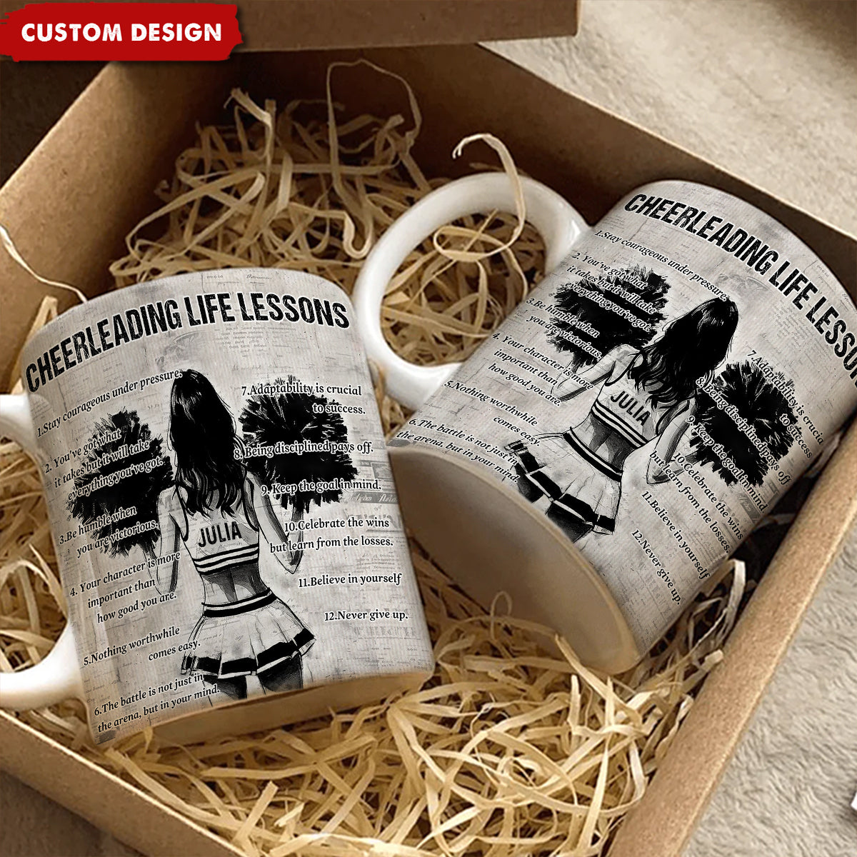 Personalized Cheerleading Girl Mug - Gift For Cheerleading Lovers