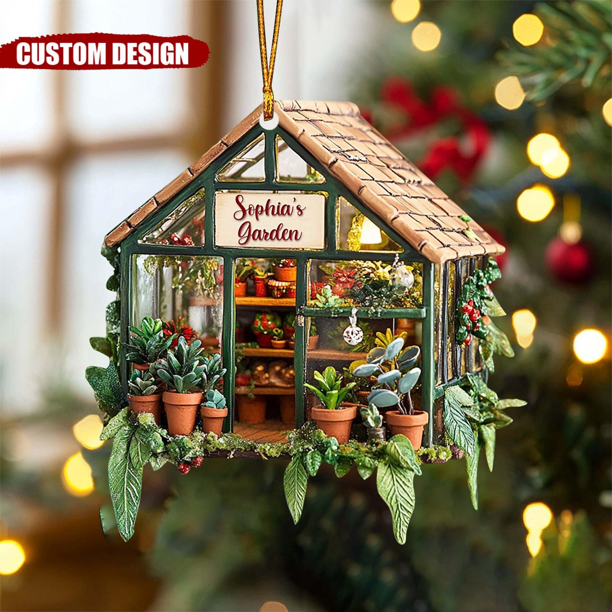 Personalized Greenhouse garden Christmas Ornament-Gifts For garden Lovers