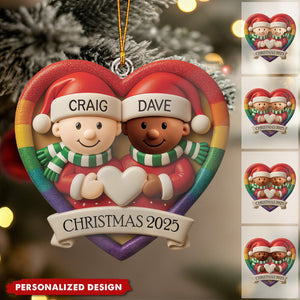 Personalized Same Sex Couple Christmas Ornament