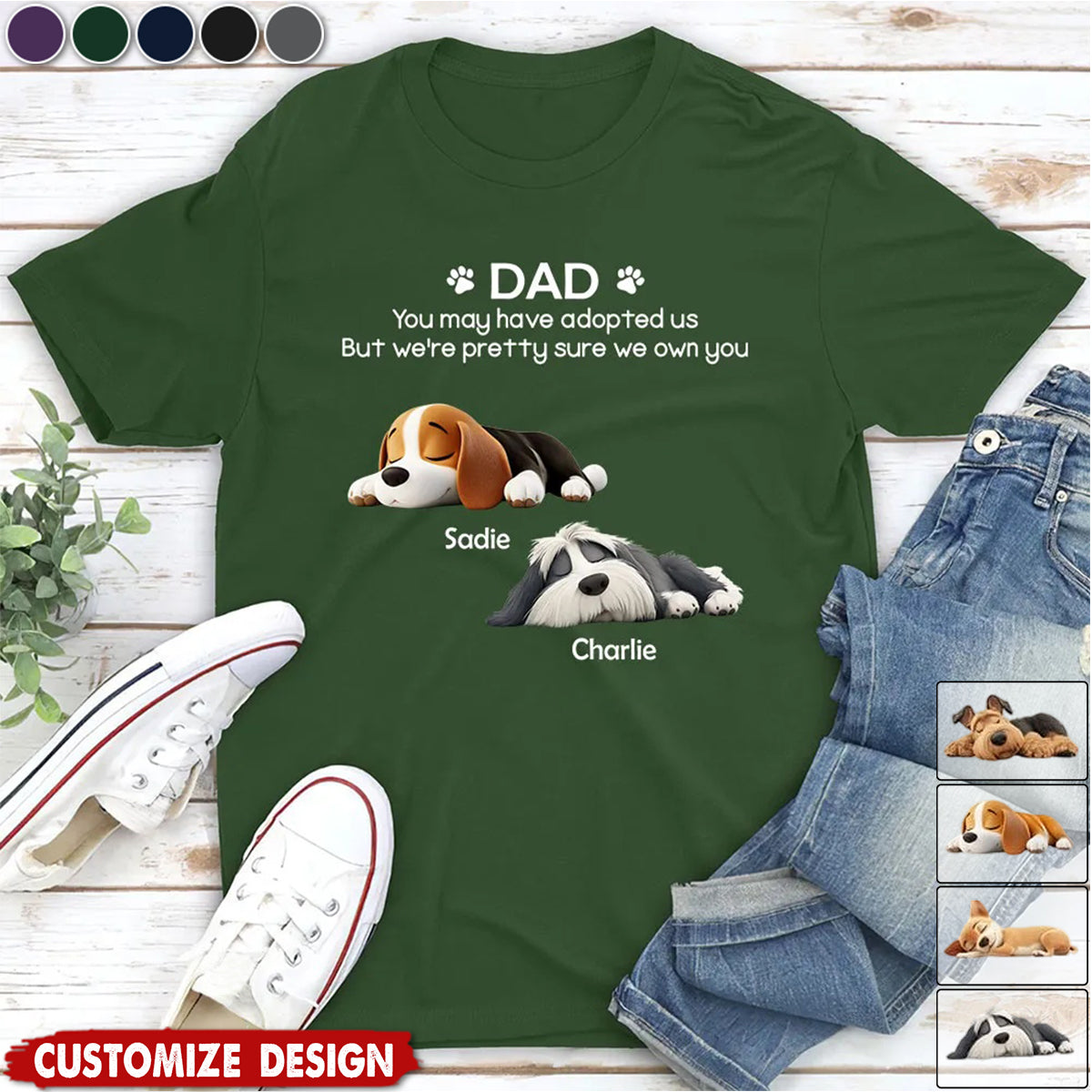 I Own You For Sure - Personalized Unisex T-shirt - Gift For Dog Lovers