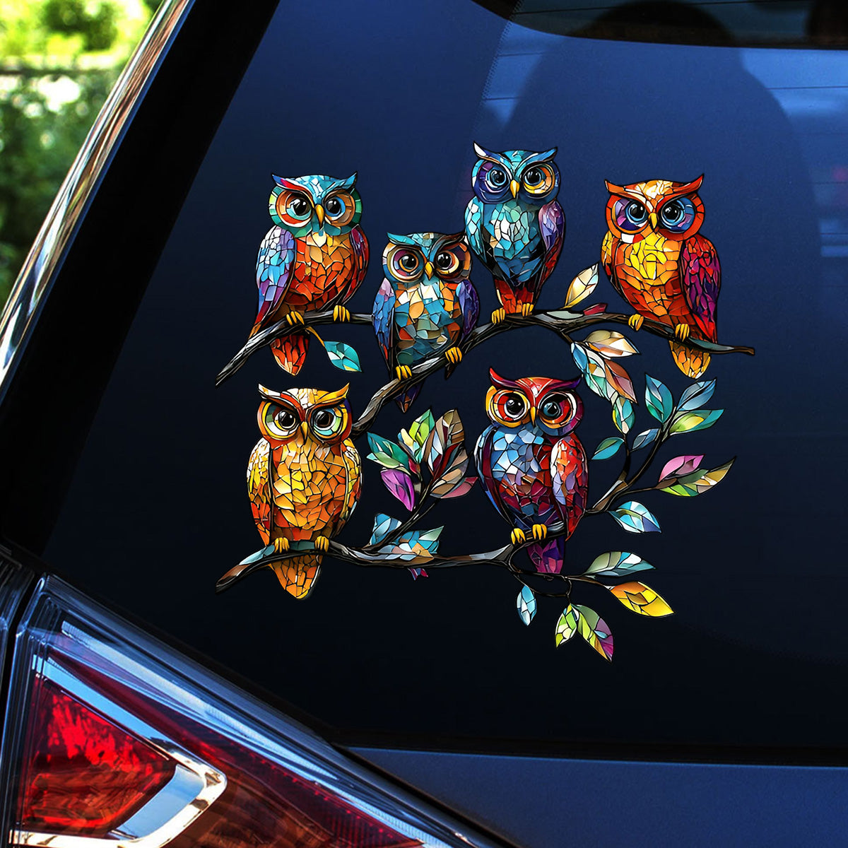 Colorful Owl Decal - Perfect Gift for Animal Lovers, Friends, Family
