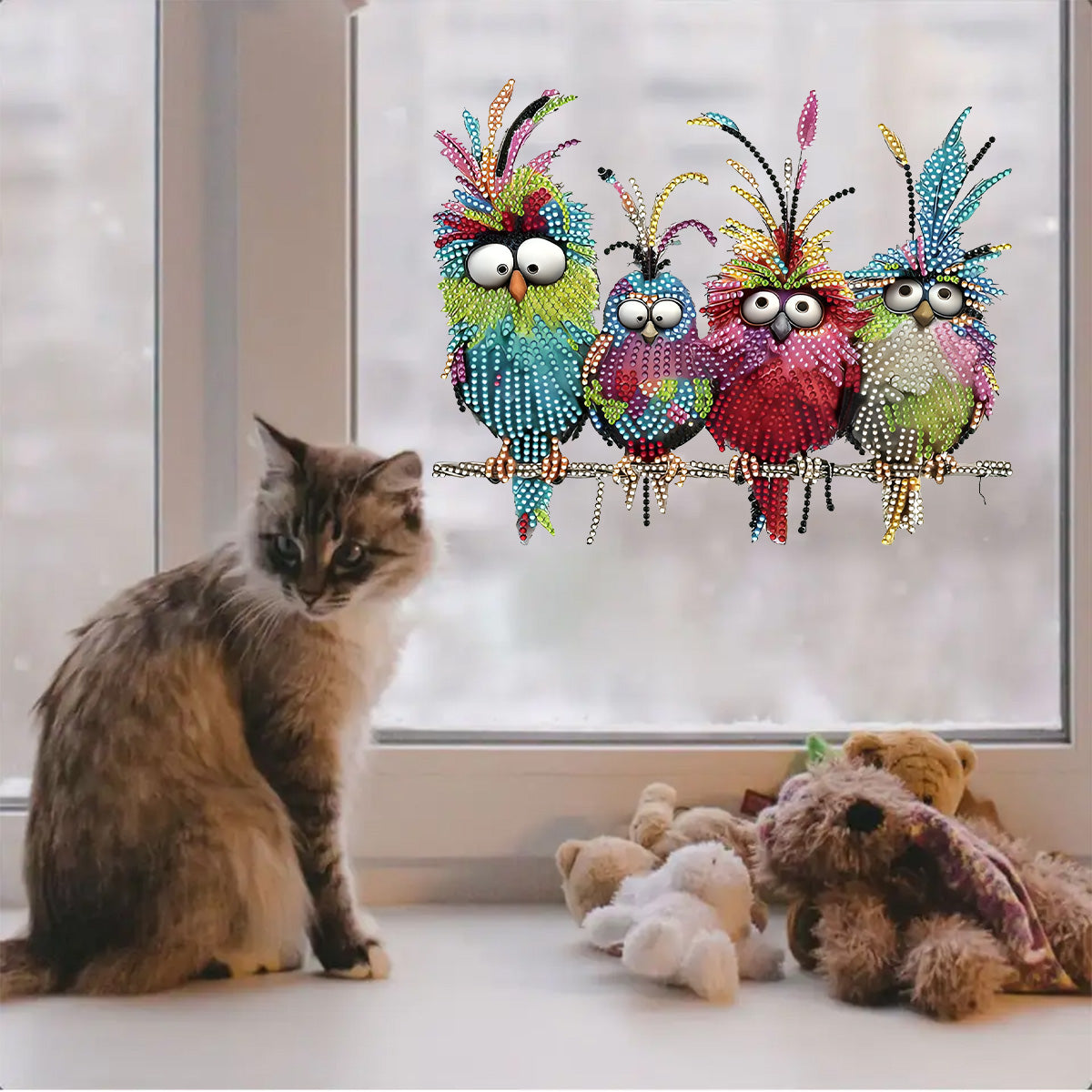 Colorful Bird Decal - Gift Bird Lovers