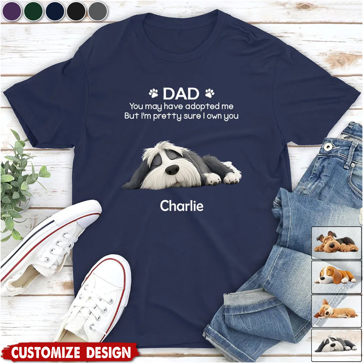 I Own You For Sure - Personalized Unisex T-shirt - Gift For Dog Lovers