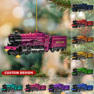 Custom Train Ornament Railroader Christmas Ornament Train Ornaments for Christmas Tree 2025 Train for Xmas Tree Trainman Ornament Gifts for Railroader Railroader Gifts for Trainman