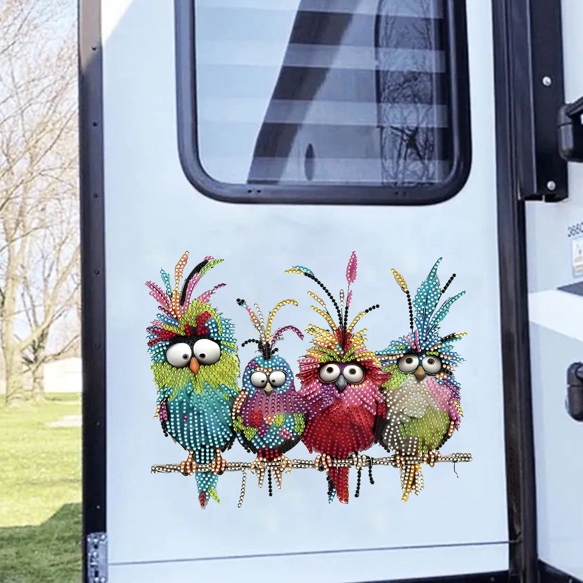 Colorful Bird Decal - Gift Bird Lovers