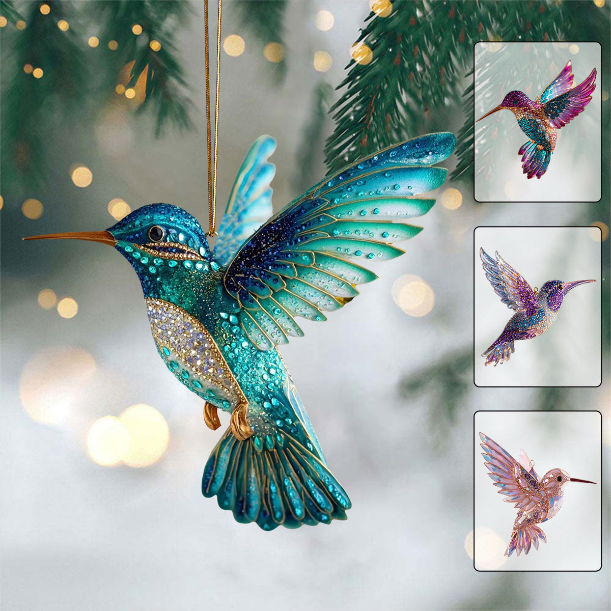 New Release - Hummingbird Ornament - Gift For Bird Lovers