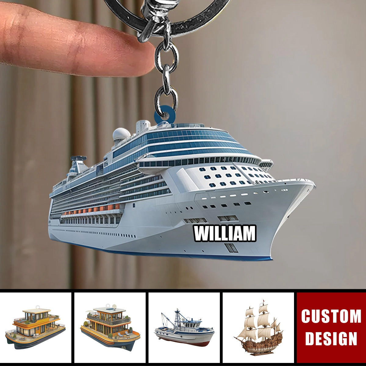 Personalized Cruise Ship Keychain,Gift For Cruise Lovers