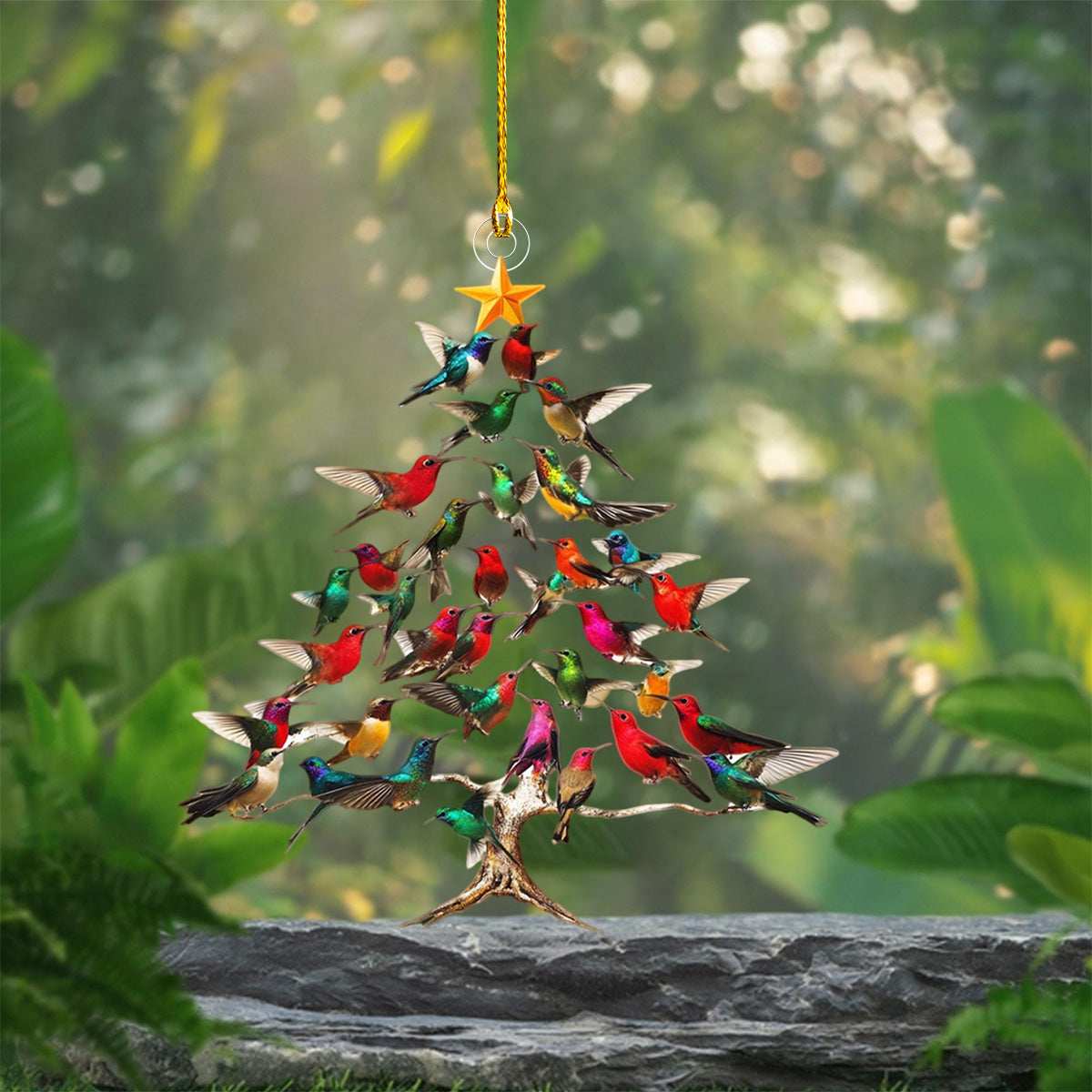 Hummingbird Christmas Ornament-Gift For Hummingbird Lover-2025 New Rel ...