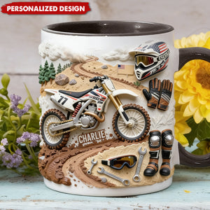 Cool Dirt Bike,Motocross-Personalized Dirt Bike Mug