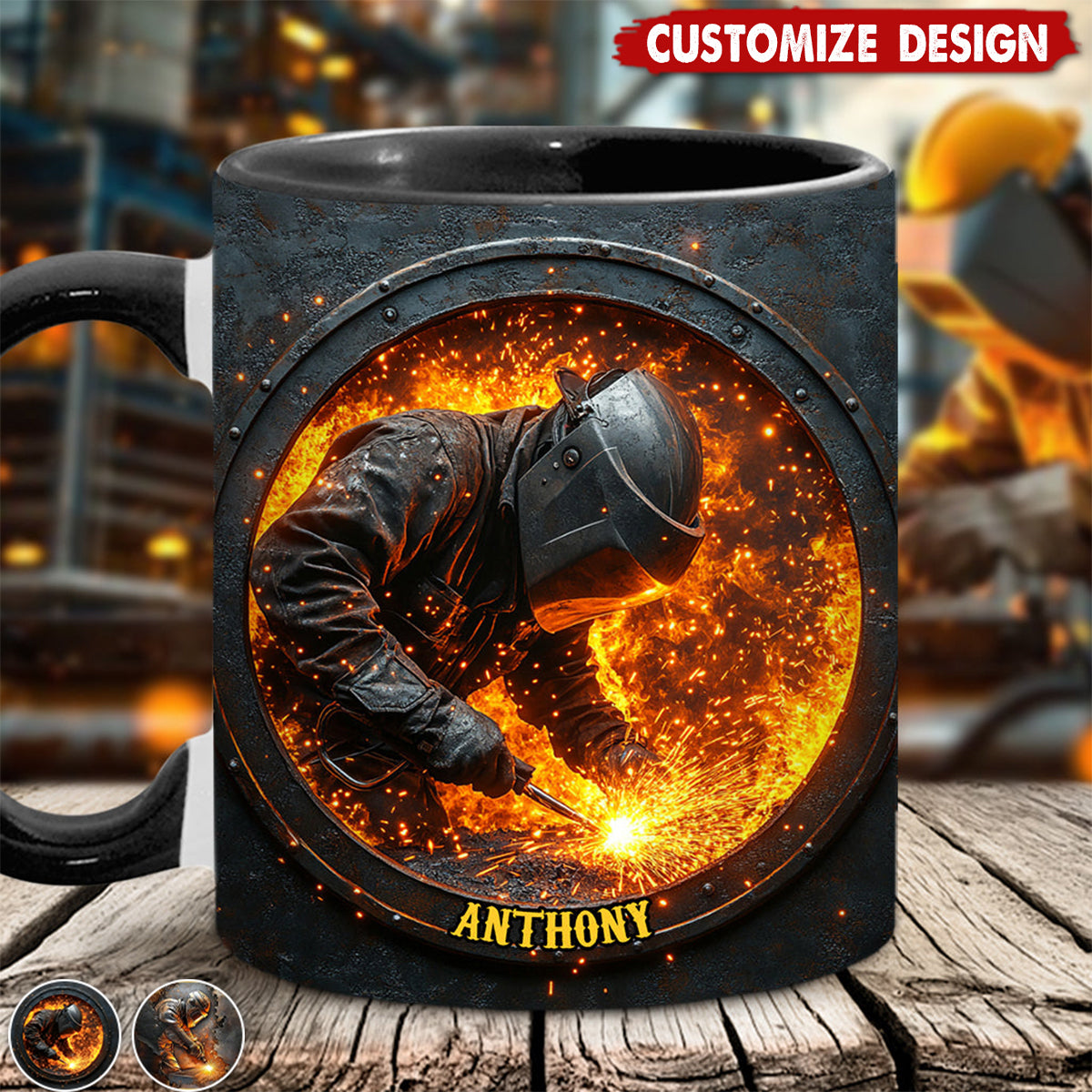 Personalized Welder Mug - Gift For Welder Man