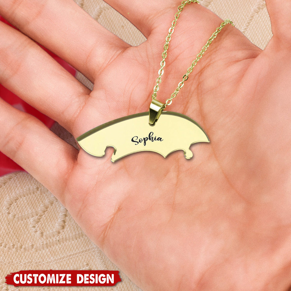 You Are The Piece That Holds Us Together - Personalized Mother Matching Pendant Necklace