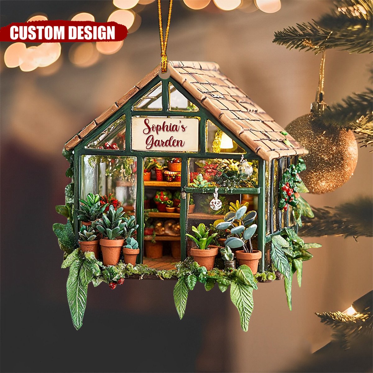 Personalized Greenhouse garden Christmas Ornament-Gifts For garden Lovers