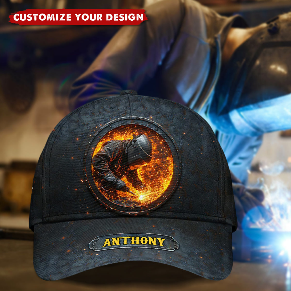 Gift For Welder Man - Personalized Welder Classic Cap