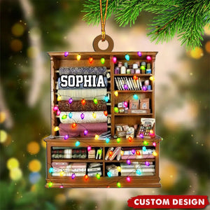 Personalized Sewing Lights Ornament, Gift For Sewing Lovers - 2024 New Release