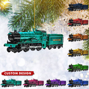 Custom Train Ornament Railroader Christmas Ornament Train Ornaments for Christmas Tree 2025 Train for Xmas Tree Trainman Ornament Gifts for Railroader Railroader Gifts for Trainman