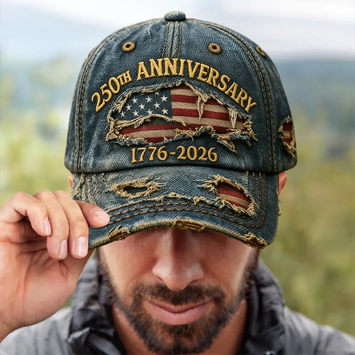 US 250th Anniversary Casual Print Cap