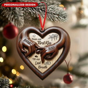 Personalized Couple Hand Ornament-Romantic Gift for Husband Wife Anniversary