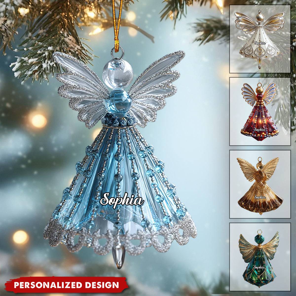 Personalized Angel Christmas Ornament Gift For Lover