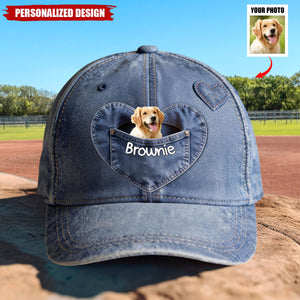 Personalized Upload Photo Dog Cap-Gift For Dog Lover