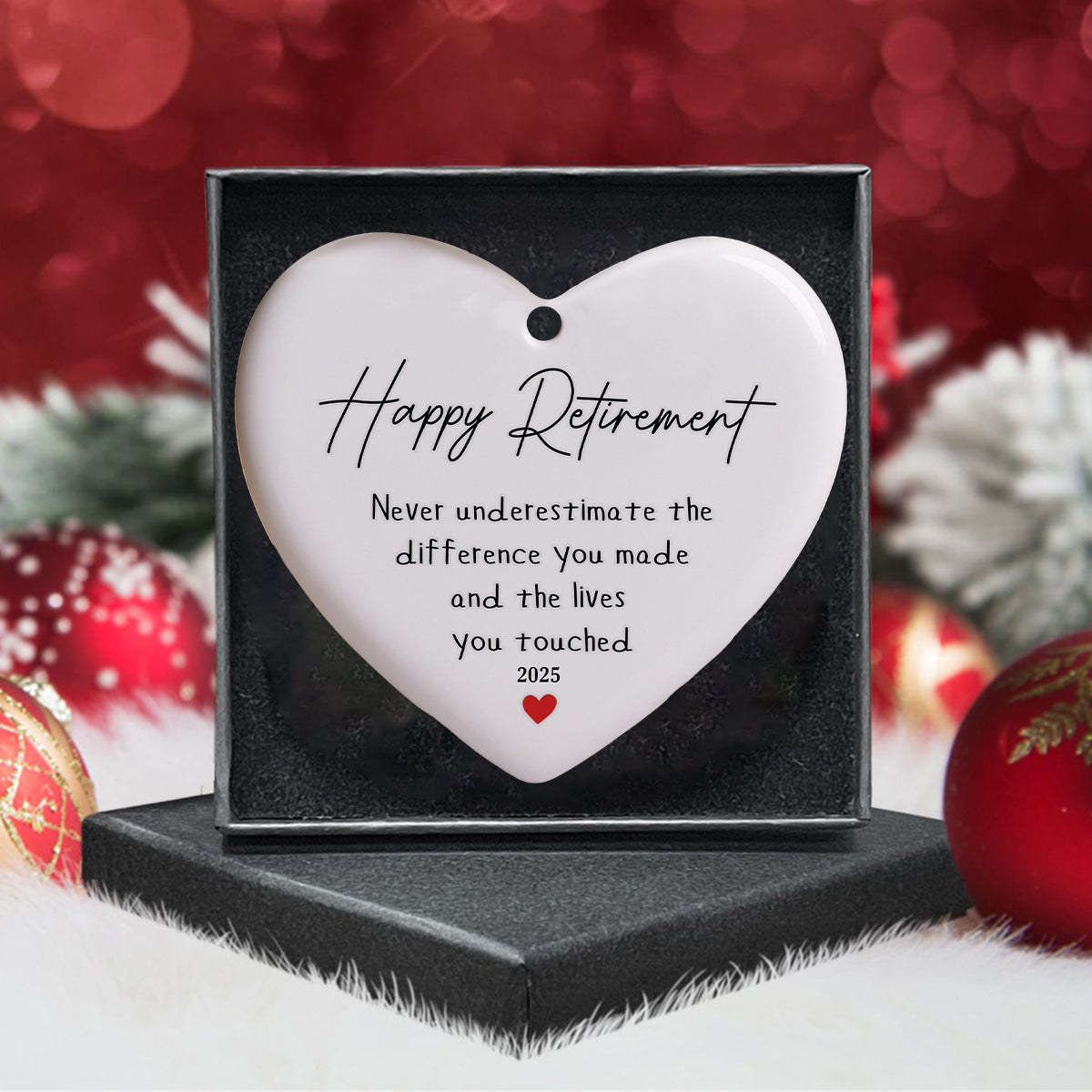 Retirement Ceramics Christmas Ornament Gifts-Gift for Retiree
