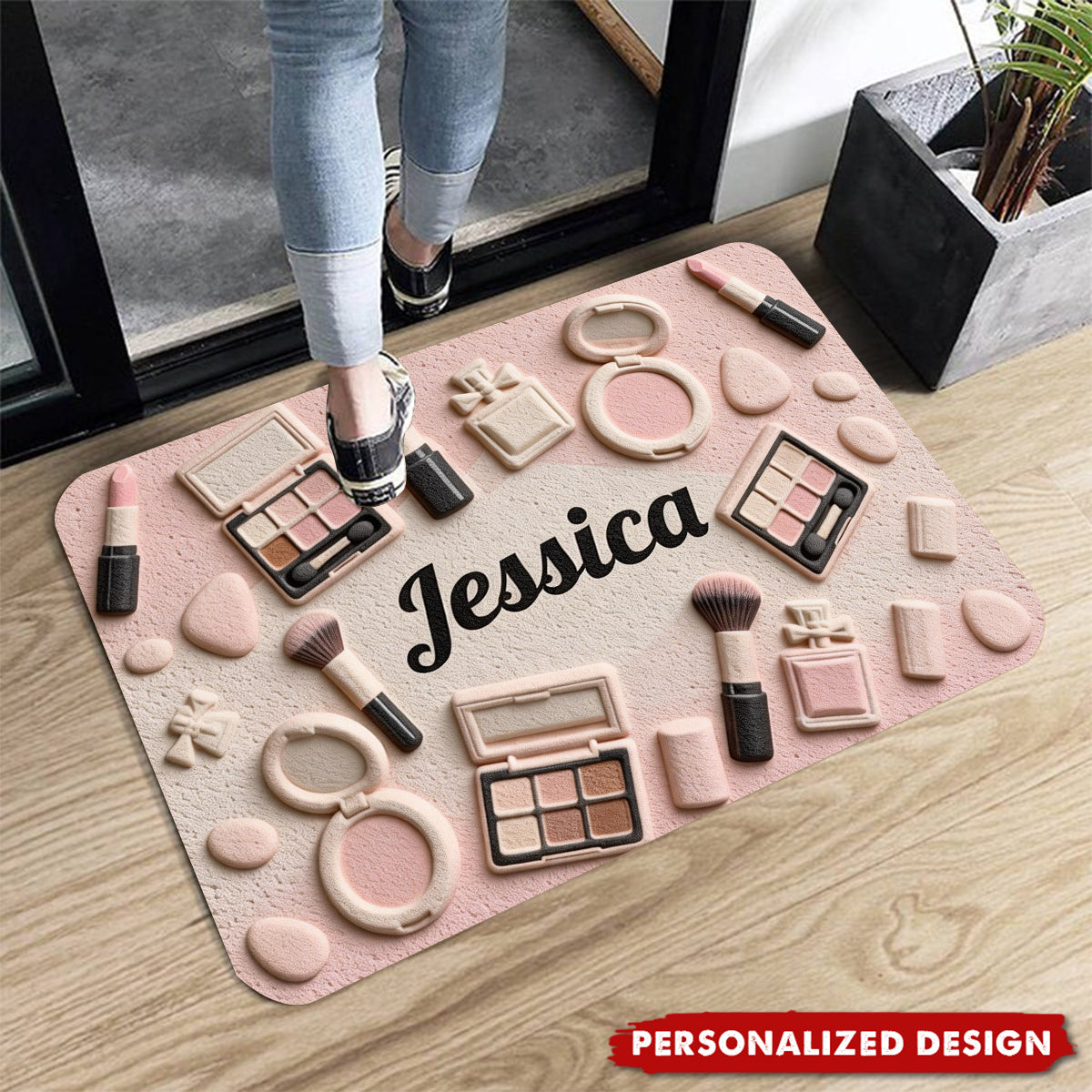 Personalized Makeup Lovers Doormat