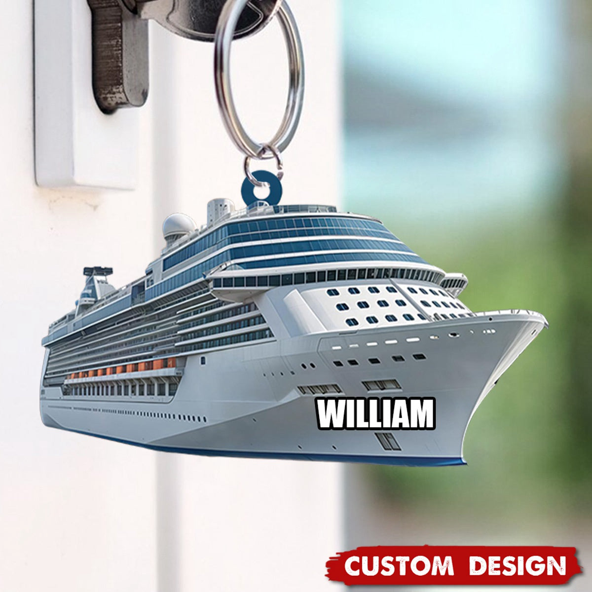 Personalized Cruise Ship Keychain,Gift For Cruise Lovers