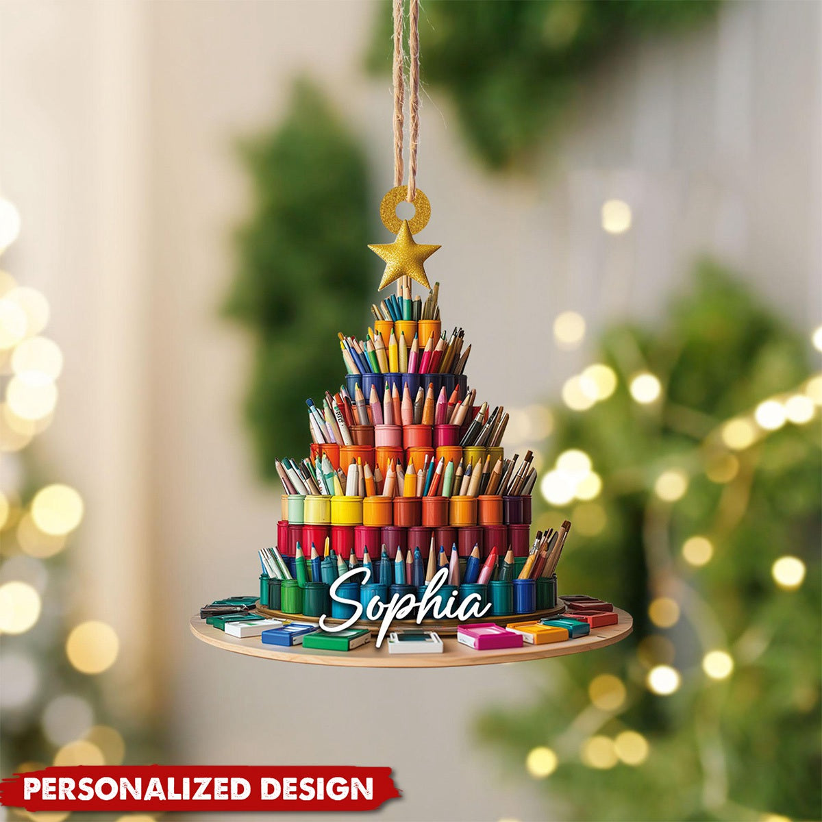 Personalized Painting Palette Ornament-Gift For Drawing Artist-2024 New Release