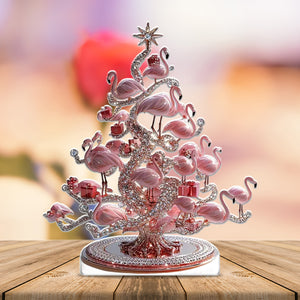 Shiny Flamingo Shaped Acrylic Plaque