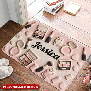 Personalized Makeup Lovers Doormat