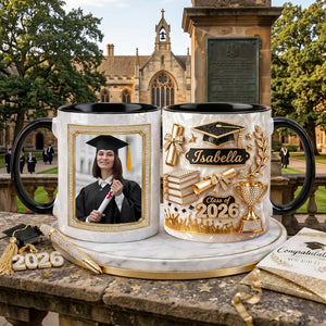 Personalized Graduation 3D Effect Coffee Mug - Gift For Graduate