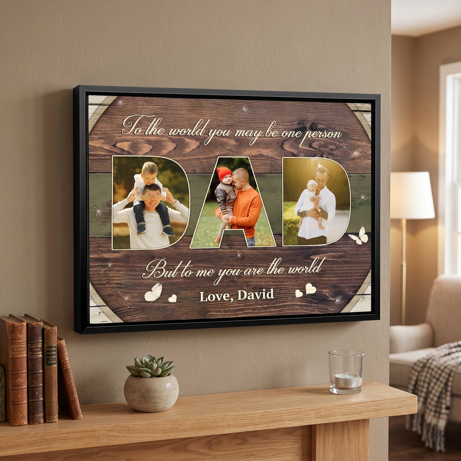 Personalized Photo Poster - Gift For Dad