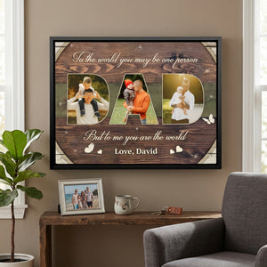 Personalized Photo Poster - Gift For Dad