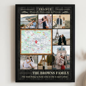 Personalized Couple Poster - Travel Memory Map Gift,Wedding Gift,Anniversary Gift