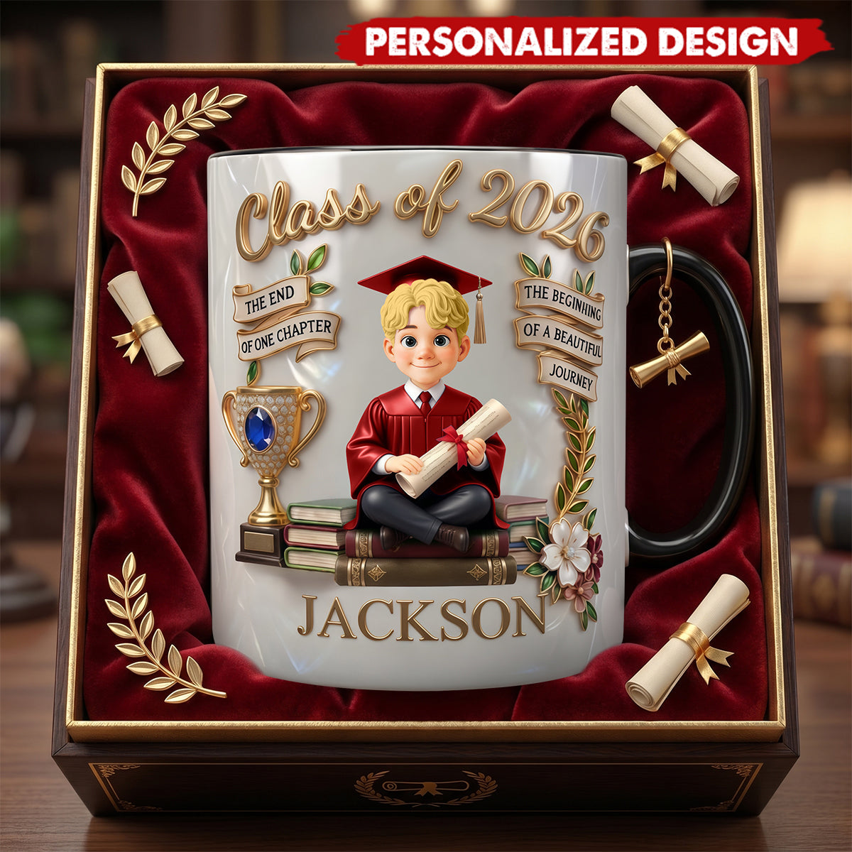 Personalized Class Of 2026 Accent Mug-Graduation Gifts