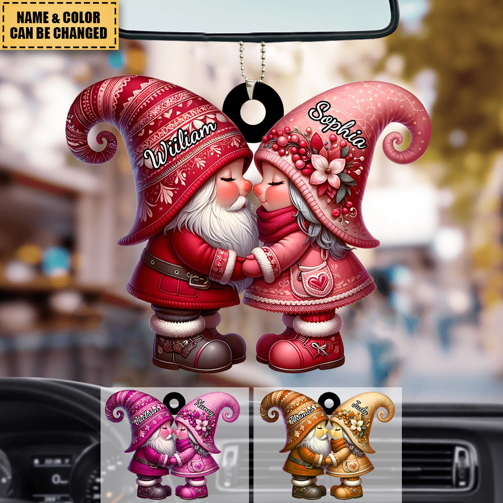 Personalized Dwarf Acrylic Car Ornament - Gift For Couple
