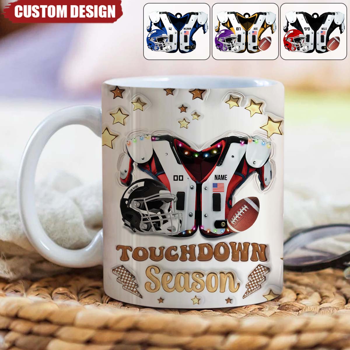 Personalized American Football Coffee Mug - Gift for American Football Lovers