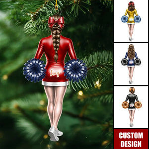Personalized Cheerleader Girl Ornament- Gift For Cheerleaders