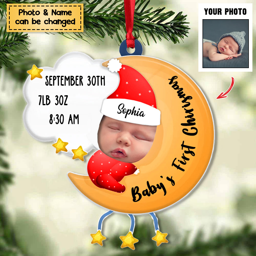 Baby's First Christmas - Personalized Acrylic Christmas Ornament