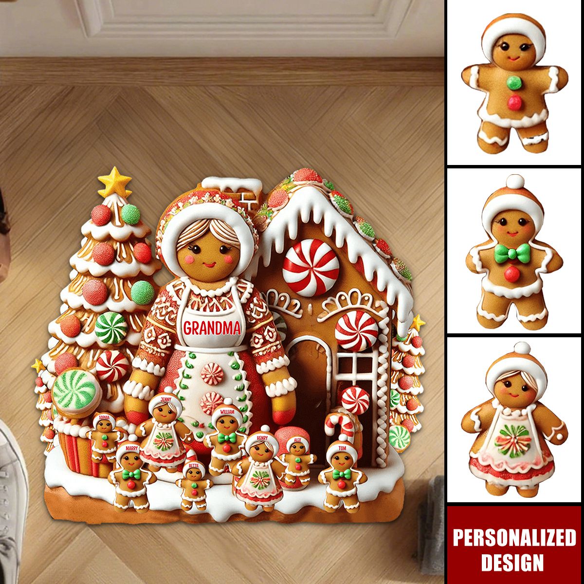 Grandma's Perfect Batch-Personalized Grandma Doormat/ Rug