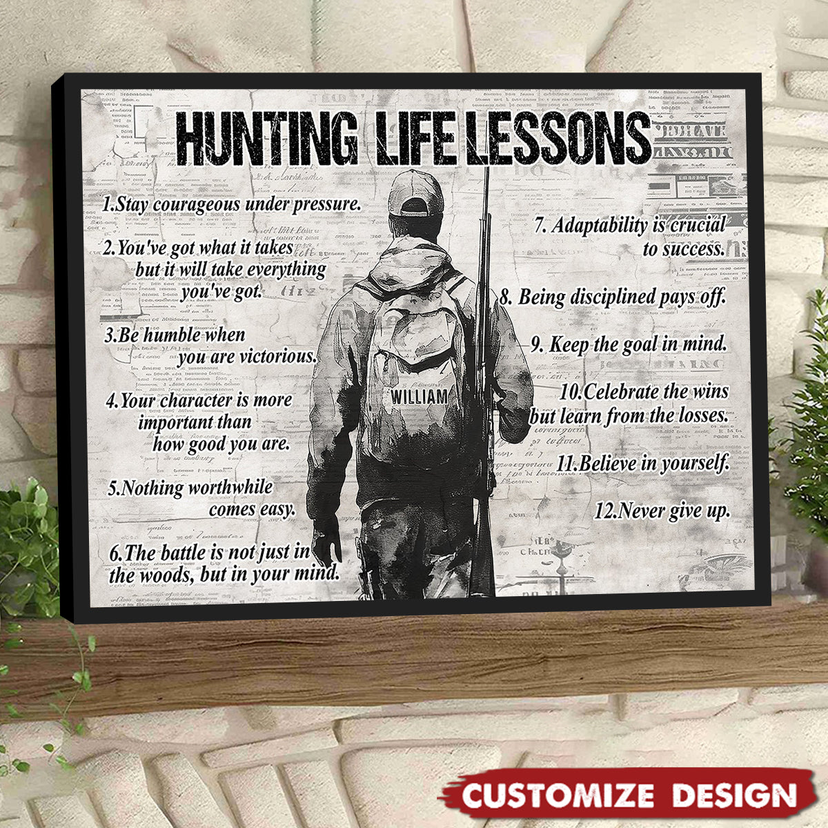 Personalized Hunting Boy Poster - Gift For Hunting Lovers