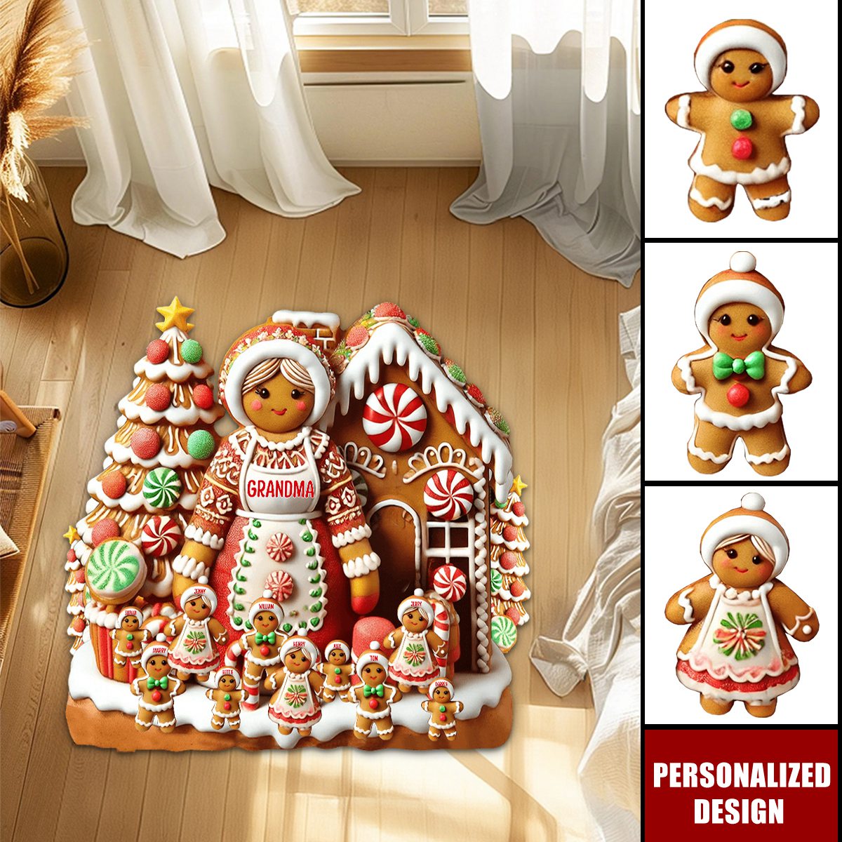 Grandma's Perfect Batch-Personalized Grandma Doormat/ Rug