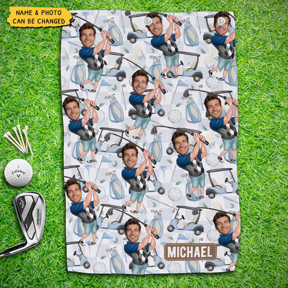 Funny Golfer - Personalized Golf Towel, Gift For Golf Lovers