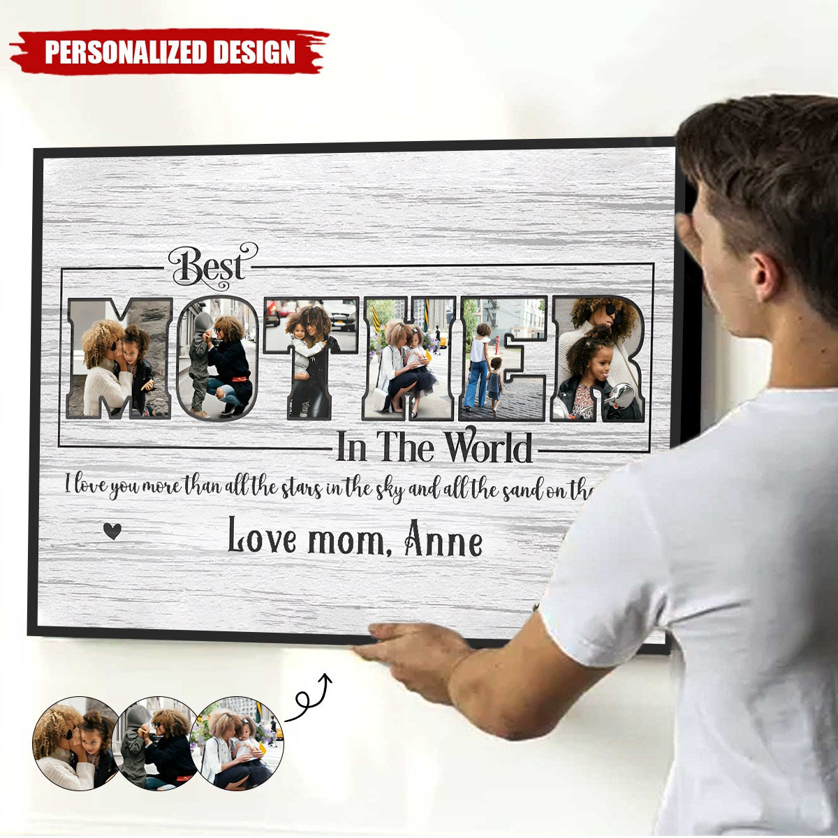 Best Mother In The World-Personalized Poster-Gift For Mom