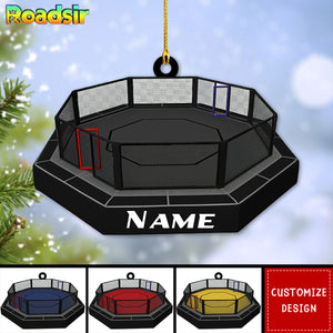 Personalized MMA Cage Ornament, Gift For MMA Fighters-2024 New Release