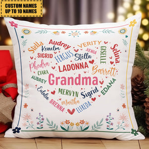 Grandma Nana Gigi Mimi - Personalized Pillow