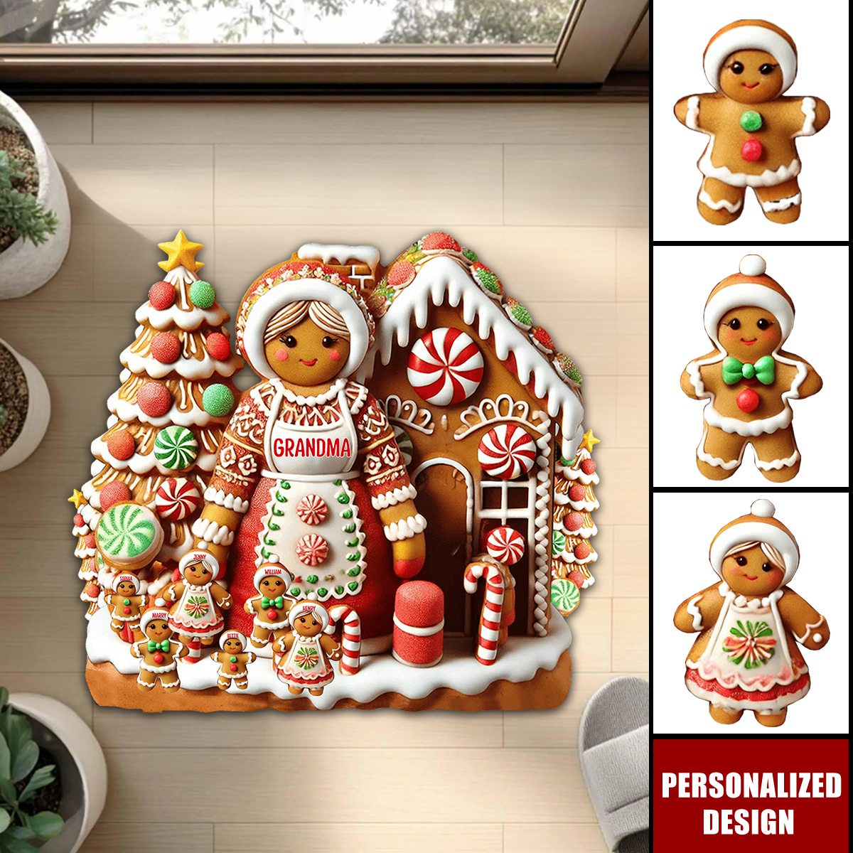 Grandma's Perfect Batch-Personalized Grandma Doormat/ Rug